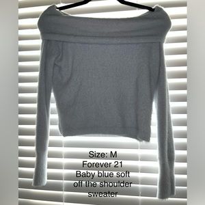 Soft baby blue sweater